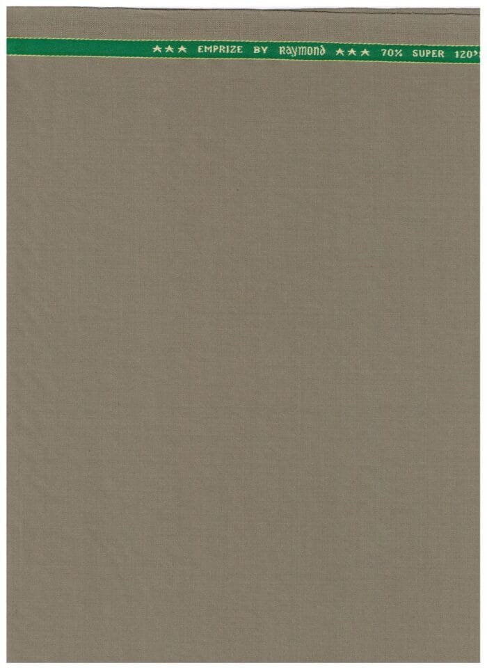 Raymond Olive khaki polywool Suiting Fabric