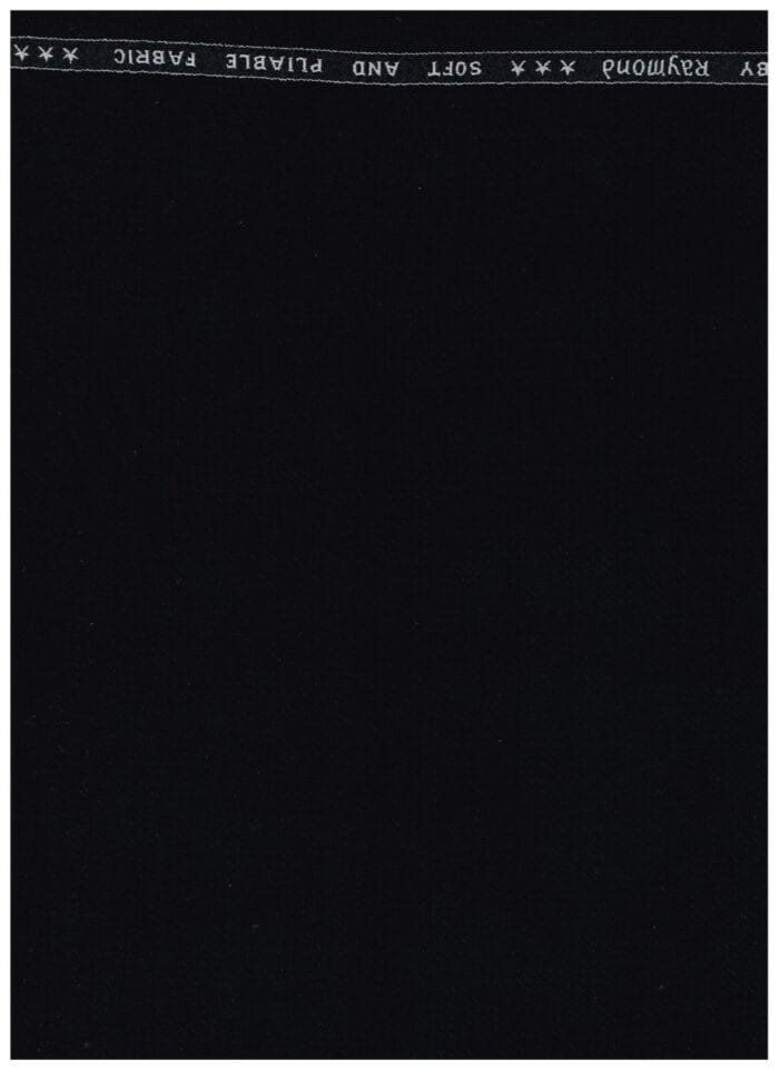 Raymond Black Terry Rayon Suiting Fabric