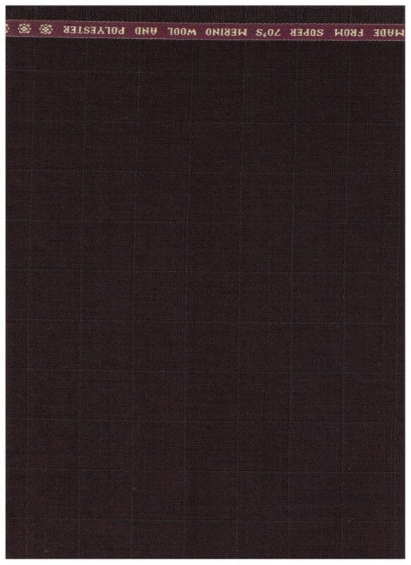 Raymond Coffee brown Polywool Suiting Fabric