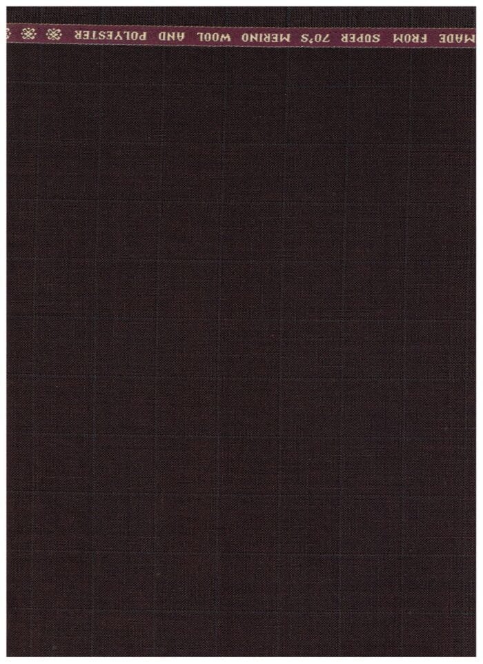 Raymond Coffee brown Polywool Suiting Fabric