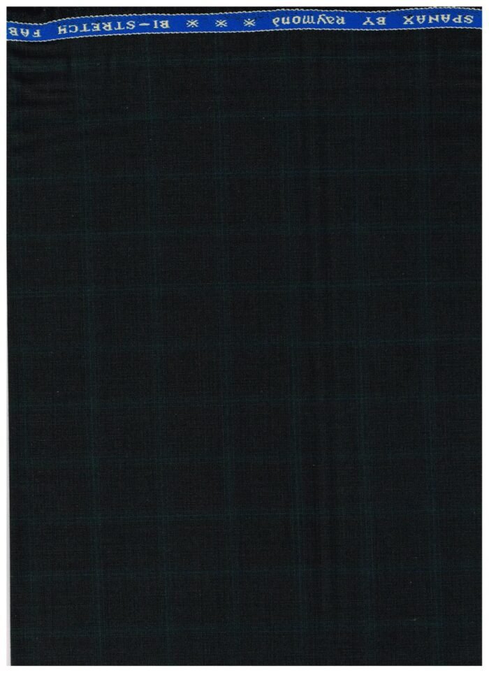 Raymond Polywool Bottle Green Suiting fabric