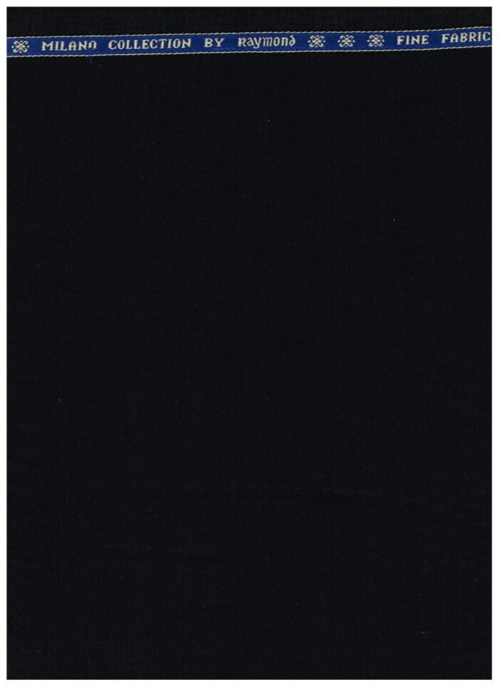Raymond Black Polywool Suiting fabric