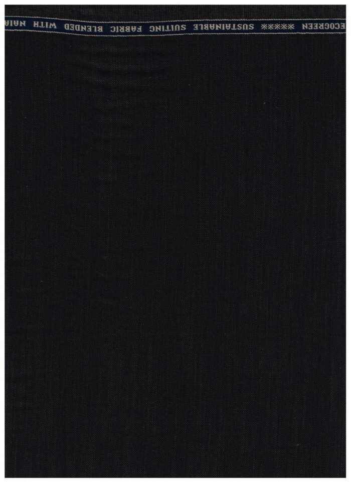 Raymond Black Polywool Suiting Fabric