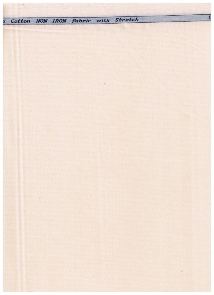Arvind Cream Tresca Cotton shirting Fabric