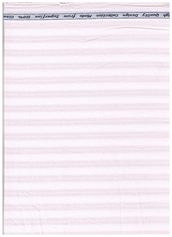 Arvind Pink & white Striped tresca cotton shirting fabric