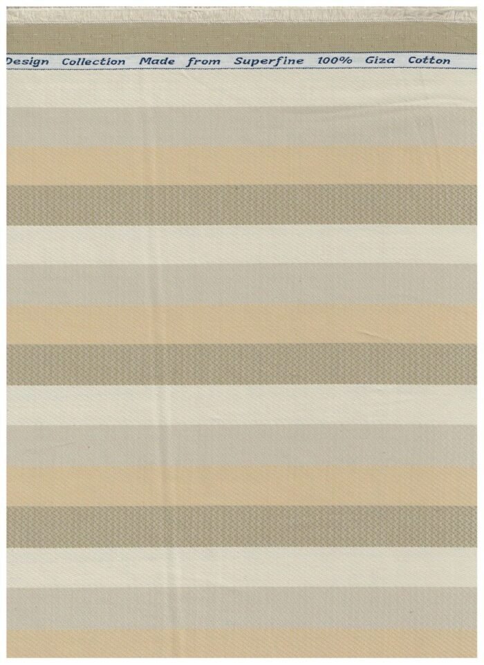 Arvind Multicolor Striped Tresca cotton Shirting fabric