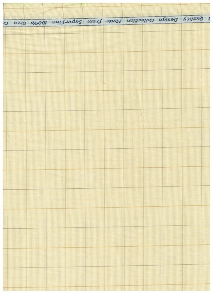 Arvind Buttermilk Tresca Cotton Shirting Fabric