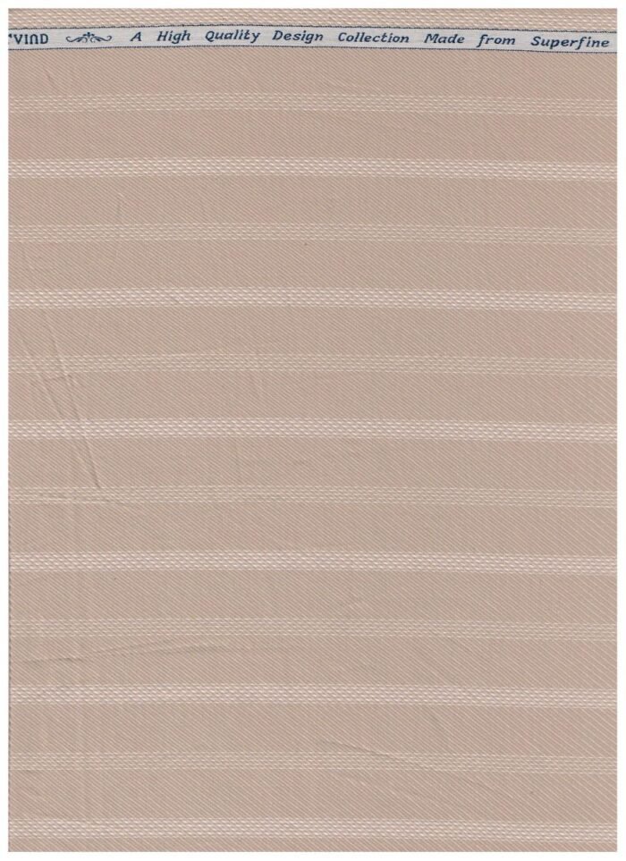 Arvind Khaki Tresca Cotton Striped Shirting Fabric