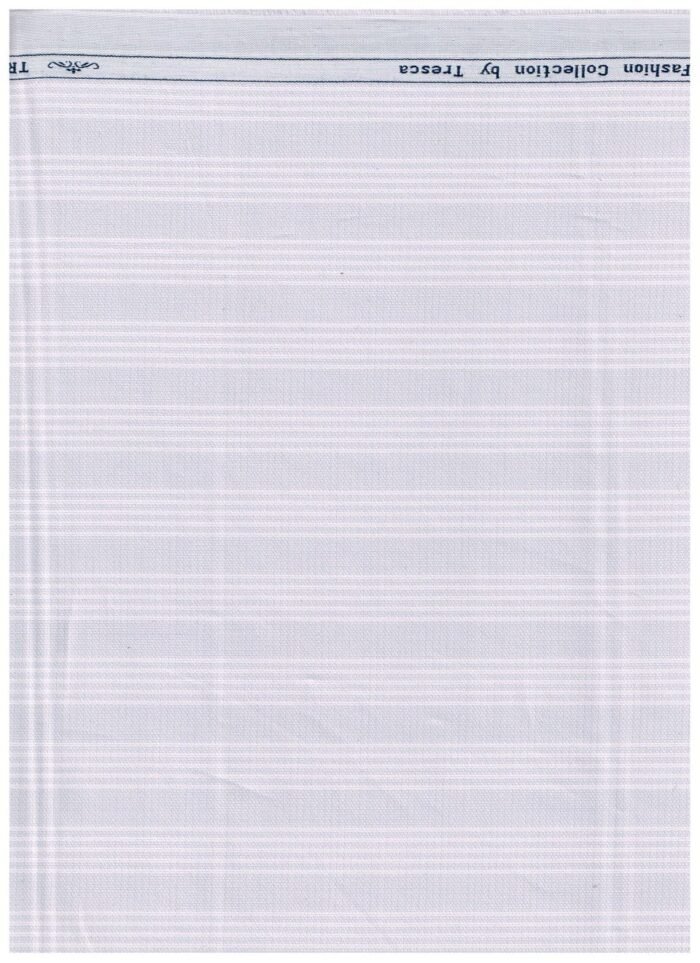 Arvind lavender Striped Tresca cotton shirting fabric