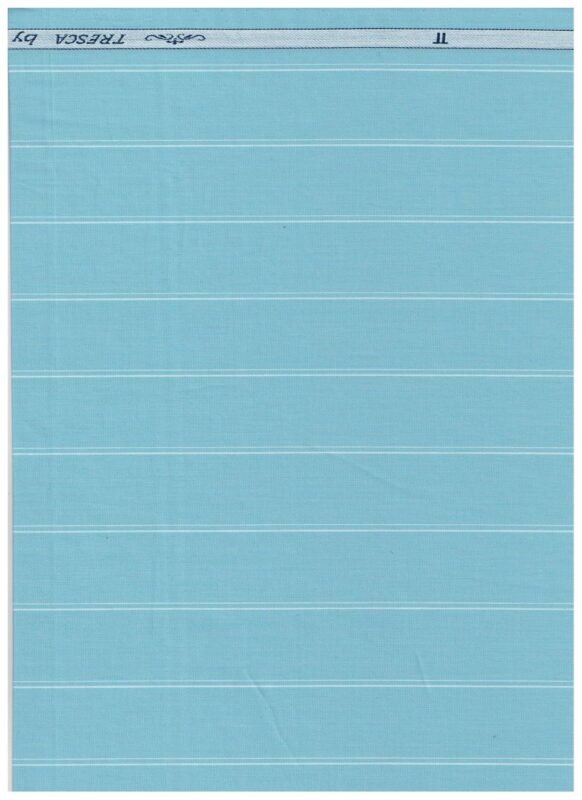 Arvind Baby Blue Striped Tresca cotton shirting fabric
