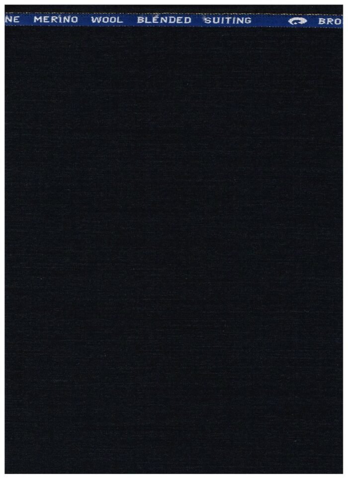 Georgio gullini Blackish grey polywool super 110 suiting fabric