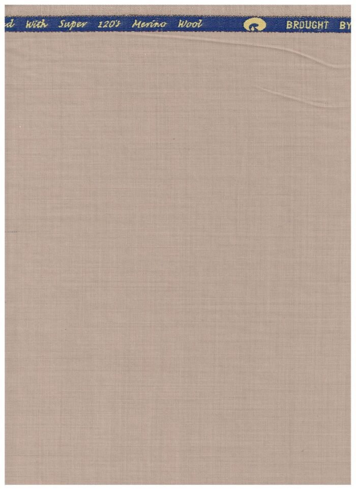 Georgio Gullini Khaki Polywool Super 120's Suiting fabric
