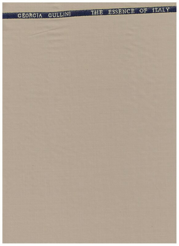 Georgio Gullini Khaki Polywool Super 130 suiting fabric