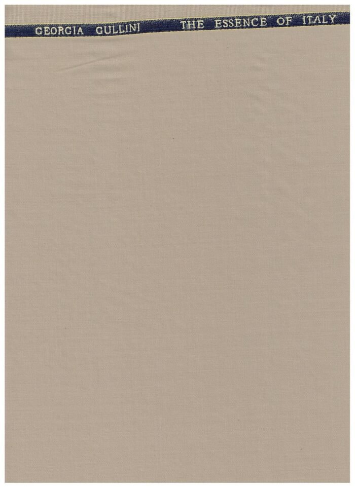 Georgio Gullini Khaki Polywool Super 130 suiting fabric