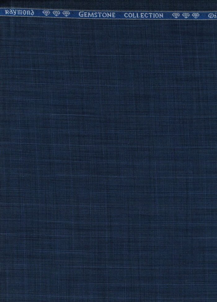 Raymond Deep Sea Blue Polyviscose Suiting and trouser fabric