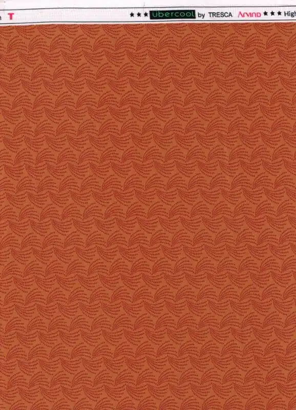 Arvind Tresca Orange Printed Shirting Fabric
