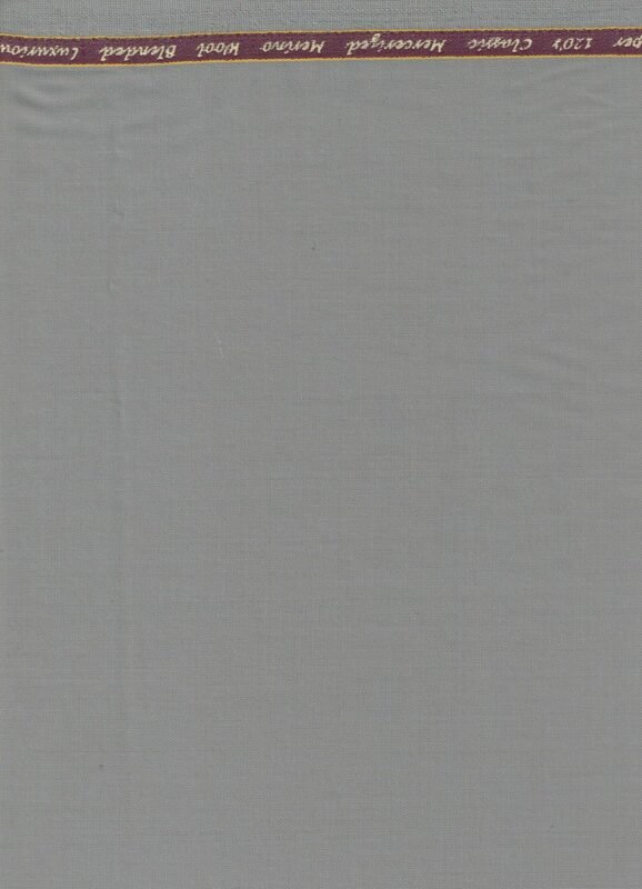 Georgio Gullini Grey Super 120's Polywool Suiting and trouser fabric