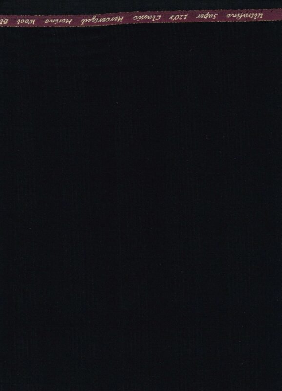 Georgio gullini super 120's black polywool suiting fabric