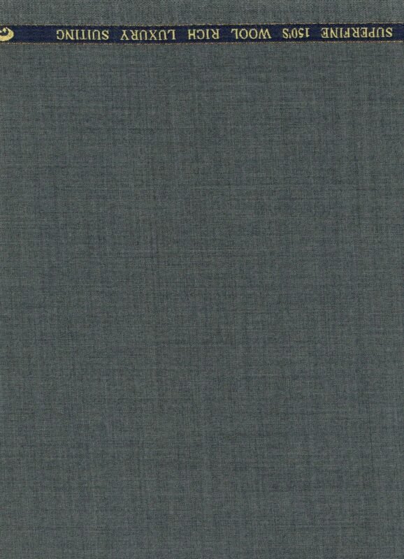 Georgio Gullini Grey super 150's Polywool suiting fabric