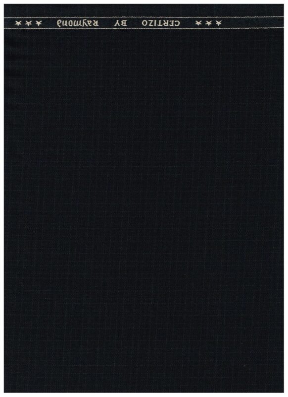 Raymond Black Polyviscose Suiting and trouser fabric