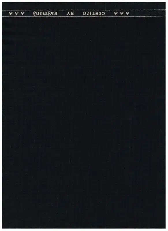 Raymond Black Polyviscose Suiting and trouser fabric