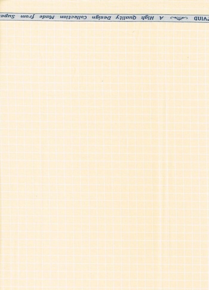 Arvind Butter yellow Tresca Cotton Shirting fabric
