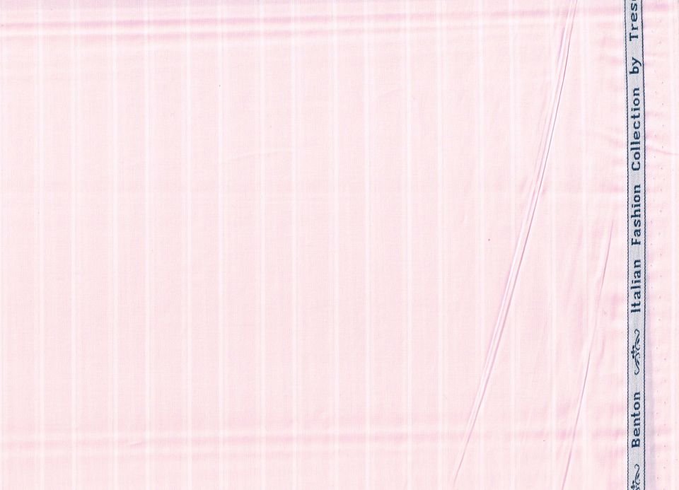 Arvind tresca cotton striped pink shirting fabric