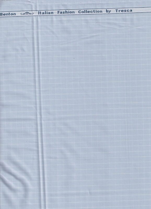 Arvind Powder Blue Tresca Cotton Shirting fabric