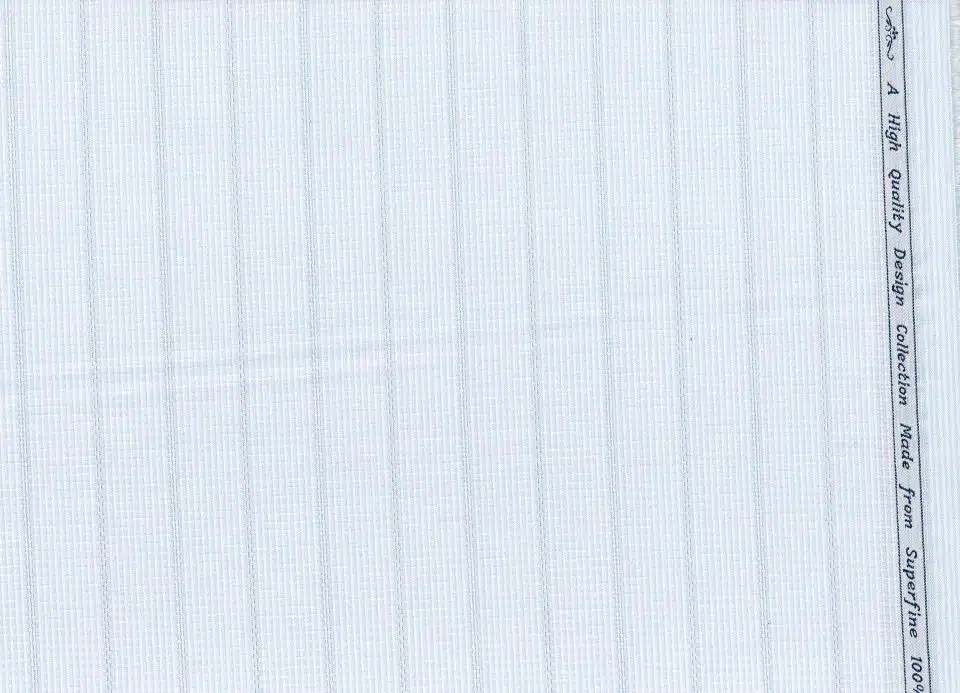 Arvind Baby Blue Tresca Cotton Shirting Fabric