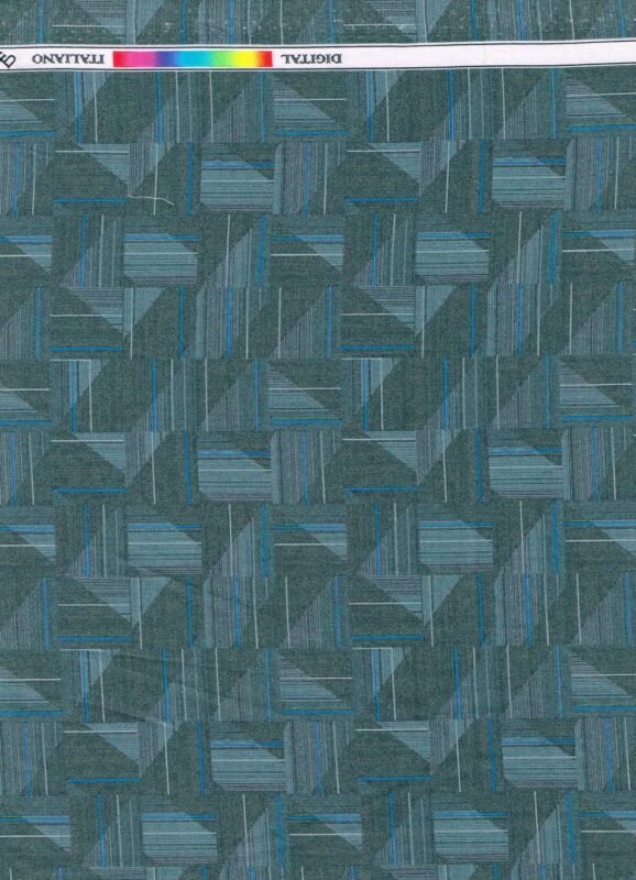 Pee Gee Greenish Grey Digital Printed Cotton Shirting fabric